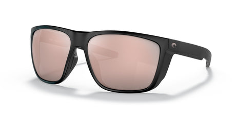 Costa Del Mar Ferg XL 11 Matte Black / Polarised In Copper Silver Mirror 580G 62 / Crystal / Plastic