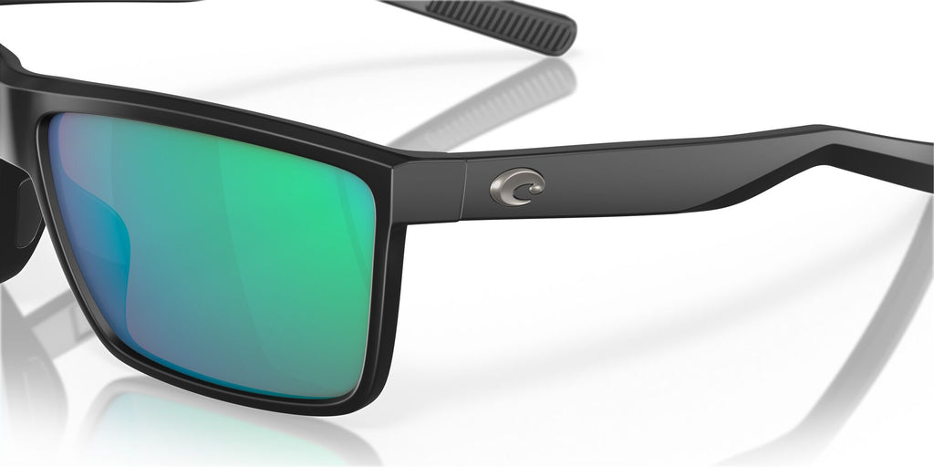 Costa del Mar Rinconcito 06S9016 901616 60 Matte Black / Green Lens Mirror 60 / Lightwave Glass / Injected / Molded