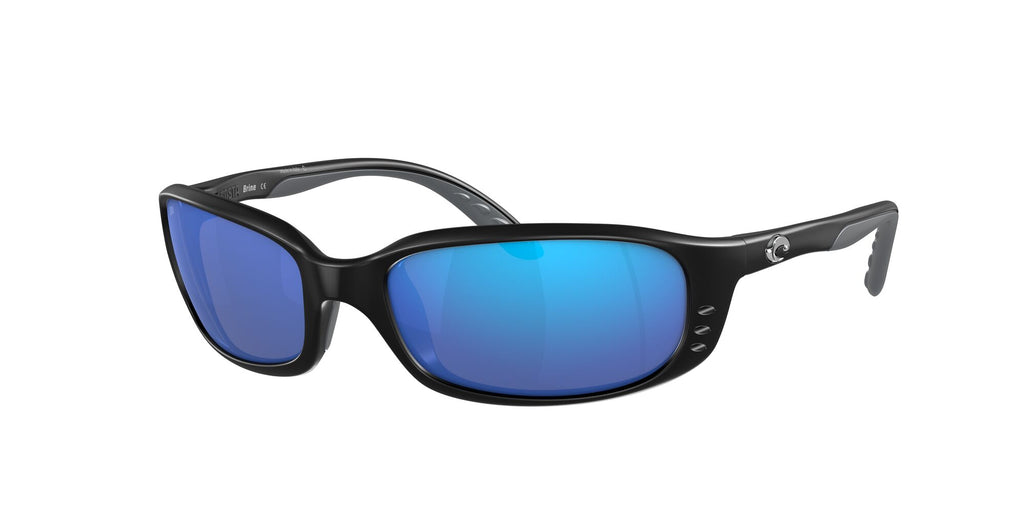 Costa del Mar Brine 06S9017 901714 59 Matte Black / Blue Mirror 59 / Lightwave Glass / Injected / Injected