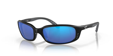 Costa del Mar Brine 06S9017 901714 59 Matte Black / Blue Mirror 59 / Lightwave Glass / Injected / Injected