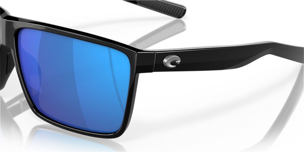 Costa del Mar Rincon 06S9018 901833 63 Shiny Black / Blue Mirror 63 / Lightwave Glass / Injected / Injected