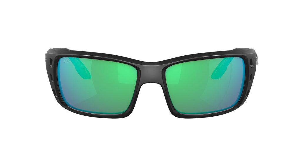 Costa del Mar Permit 06S9022 902220 62 Matte Black / Green Lens Mirror 62 / Lightwave Glass / Injected / Molded