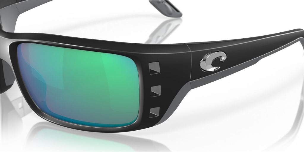 Costa del Mar Permit 06S9022 902220 62 Matte Black / Green Lens Mirror 62 / Lightwave Glass / Injected / Molded