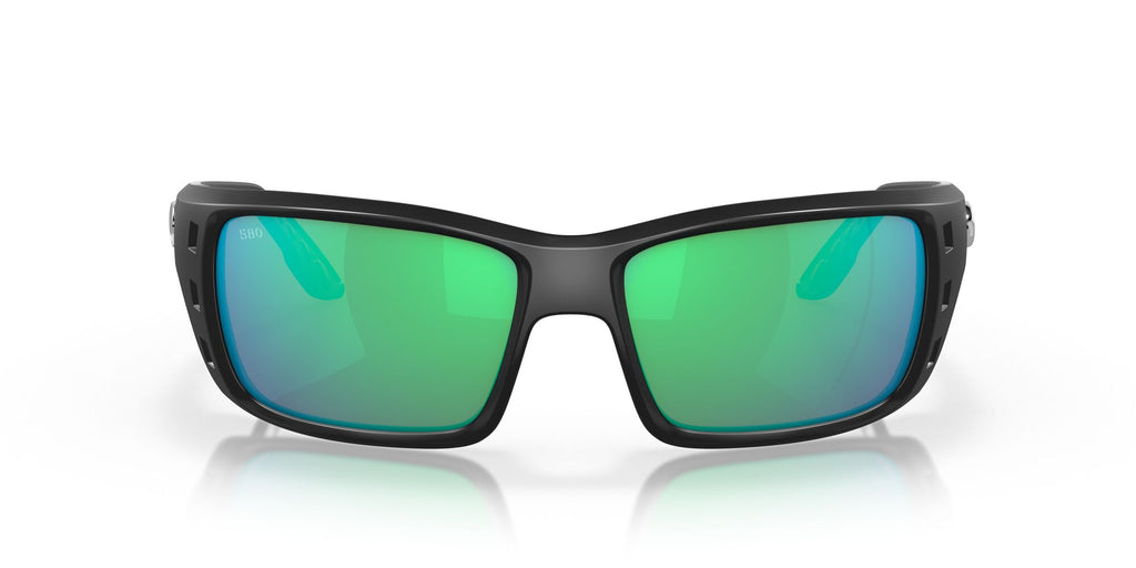 Costa del Mar Permit 06S9022 902220 62 Matte Black / Green Lens Mirror 62 / Lightwave Glass / Injected / Molded