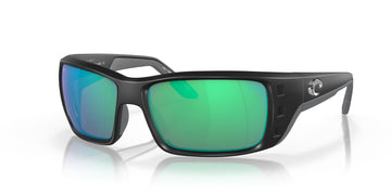 Costa del Mar Permit 06S9022 902220 62 Matte Black / Green Lens Mirror 62 / Lightwave Glass / Injected / Molded