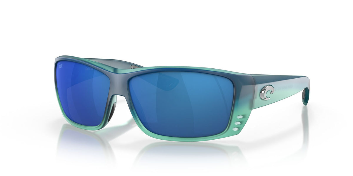 Costa del Mar Cat Cay 06S9024 902409 61 Matte Caribbean Fade / Blue Mirror 61 / Plastic / Plastic