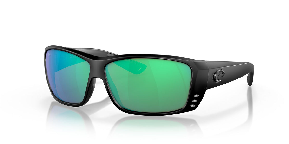 Costa del Mar Cat Cay 06S9024 902412 61 Blackout / Green Lens Mirror 61 / Lightwave Glass / Injected / Molded