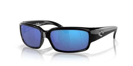 Costa del Mar Caballito 06S9025 902513 59 Shiny Black / Blue Mirror 59 / Lightwave Glass / Injected / Molded