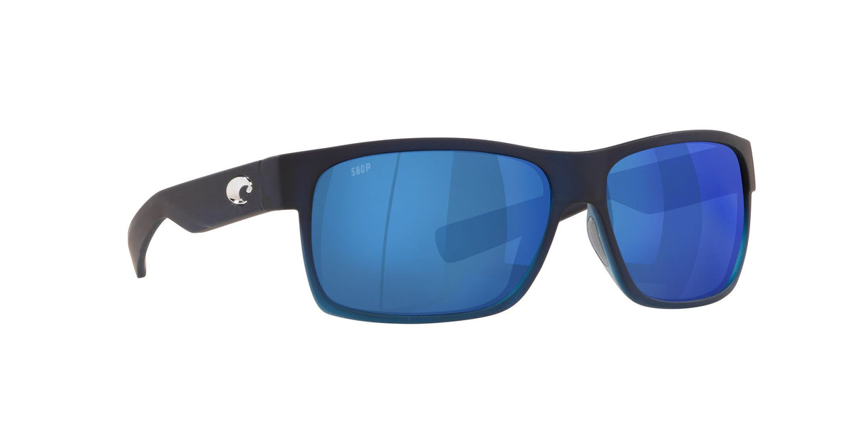 6S 9026 Costa Del Mar Half Moon Bahama Blue Fade / Blue Mirror 60 60 / Plastic / Plastic