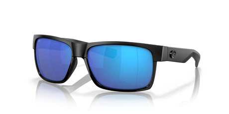 Costa del Mar Half Moon 06S9026 902611 60 Shiny Black / Blue Mirror 60 / Lightwave Glass / Injected / Molded