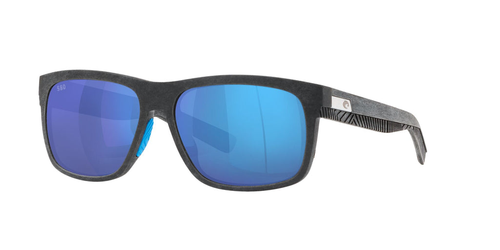 Costa del Mar Baffin 06S9030 903001 58 Net Gray With Blue Rubber / Blue Mirror 58 / Crystal / Plastic