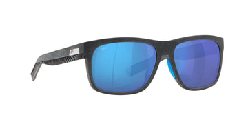 Costa del Mar Baffin 06S9030 903001 58 Net Gray With Blue Rubber / Blue Mirror 58 / Crystal / Plastic