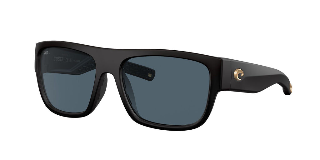 Costa Del Mar Sampan 187 Matte Black Ultra / Polarised In Gray 580P 60 / Plastic / Plastic