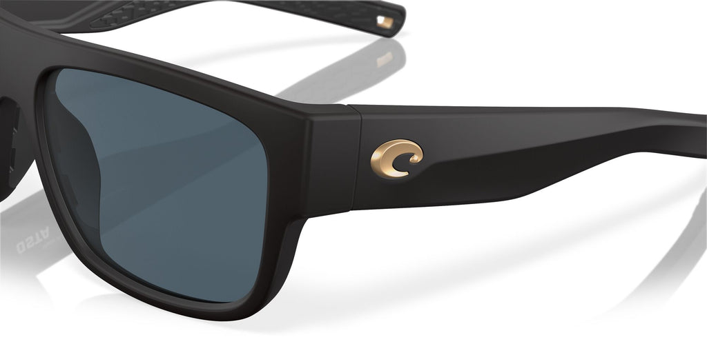 Costa Del Mar Sampan 187 Matte Black Ultra / Polarised In Gray 580P 60 / Plastic / Plastic