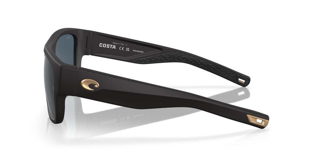 Costa Del Mar Sampan 187 Matte Black Ultra / Polarised In Gray 580P 60 / Plastic / Plastic