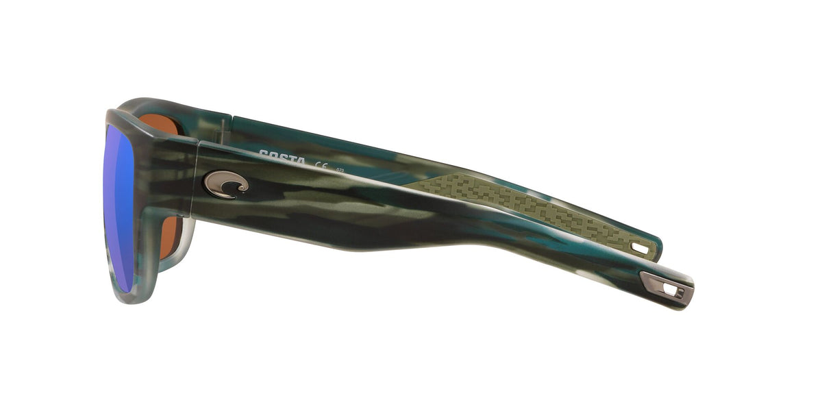 Costa Del Mar Sampan 253 Matte Reef / Polarised In Green Mirror 580P 60 / Plastic / Plastic