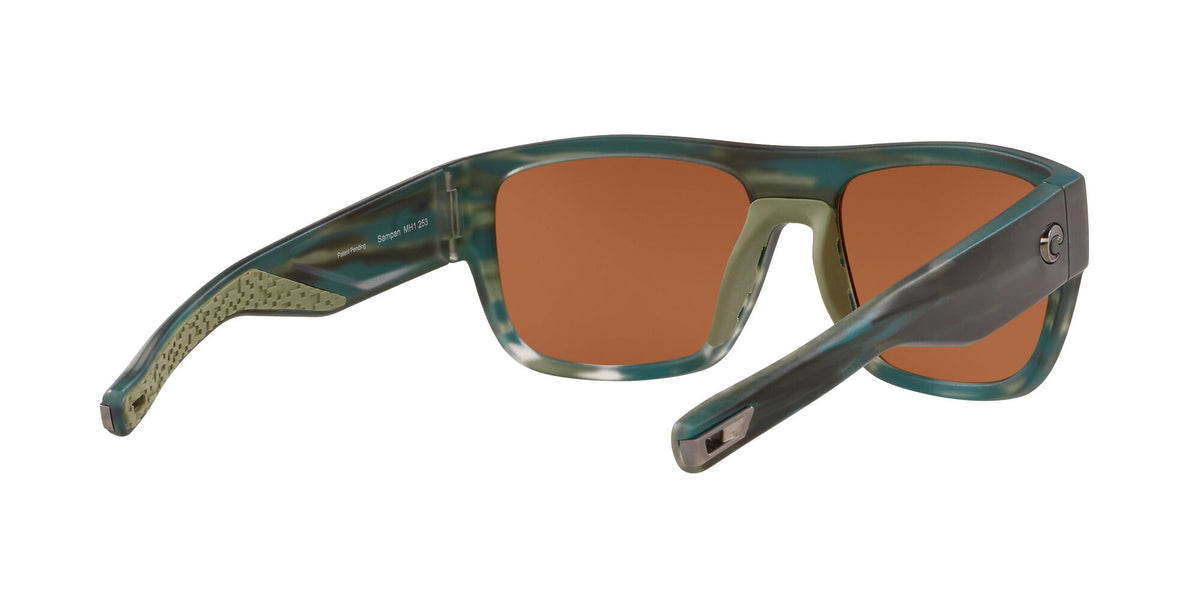 Costa Del Mar Sampan 253 Matte Reef / Polarised In Green Mirror 580P 60 / Plastic / Plastic
