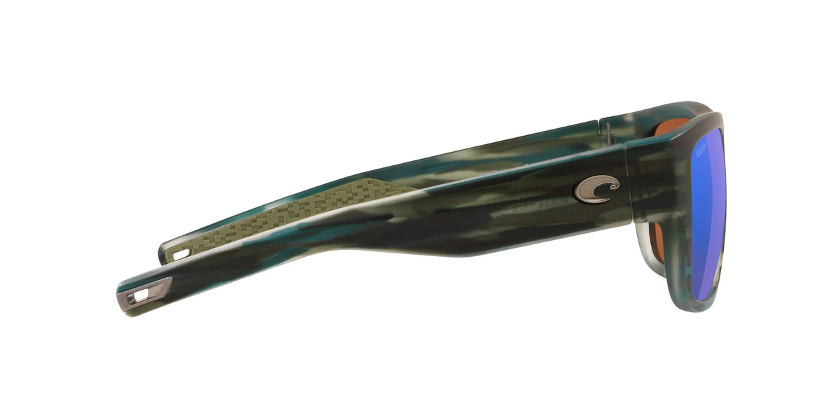 Costa Del Mar Sampan 253 Matte Reef / Polarised In Green Mirror 580P 60 / Plastic / Plastic