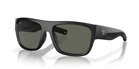 6S 9033 Costa Del Mar Sampan Matte Black / Gray 60 60 / Lightwave Glass / Injected / Molded