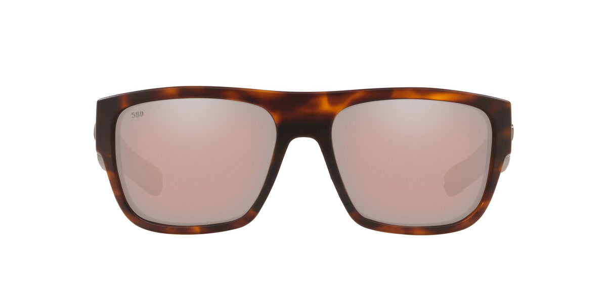 Costa del Mar Sampan 06S9033 903327 60 Matte Tortoise / Copper Silver Mirror 60 / Crystal / Plastic