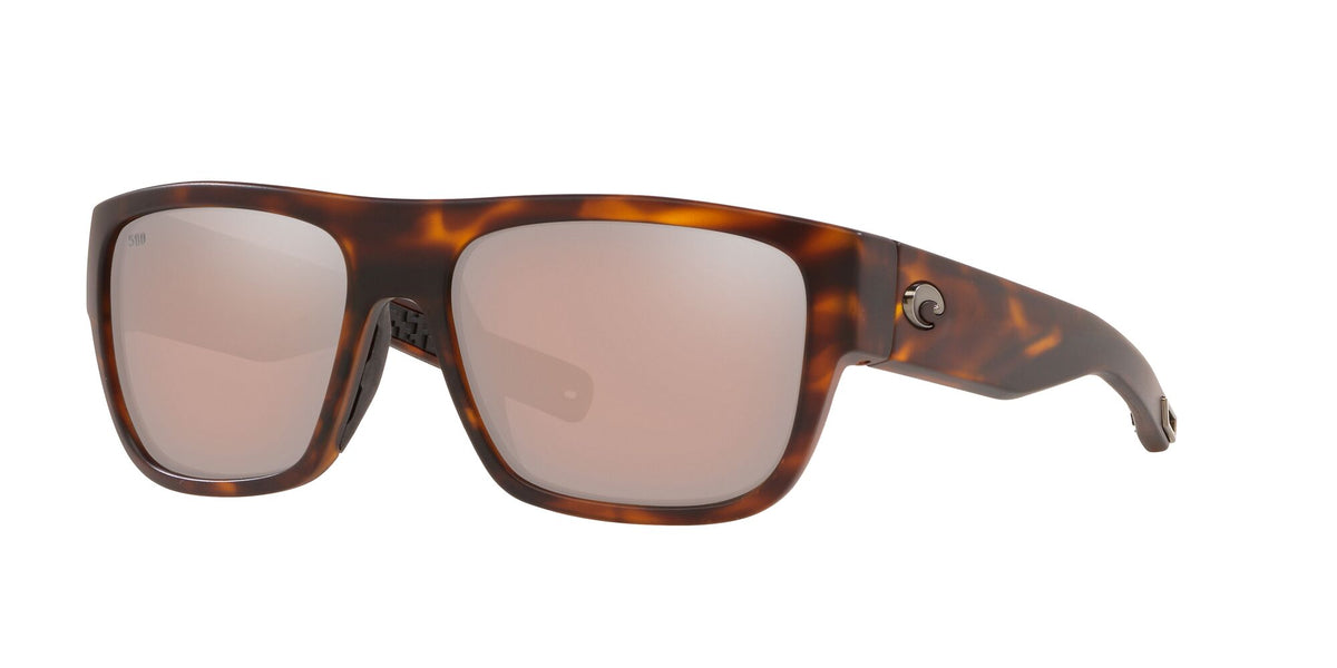 Costa del Mar Sampan 06S9033 903327 60 Matte Tortoise / Copper Silver Mirror 60 / Crystal / Plastic