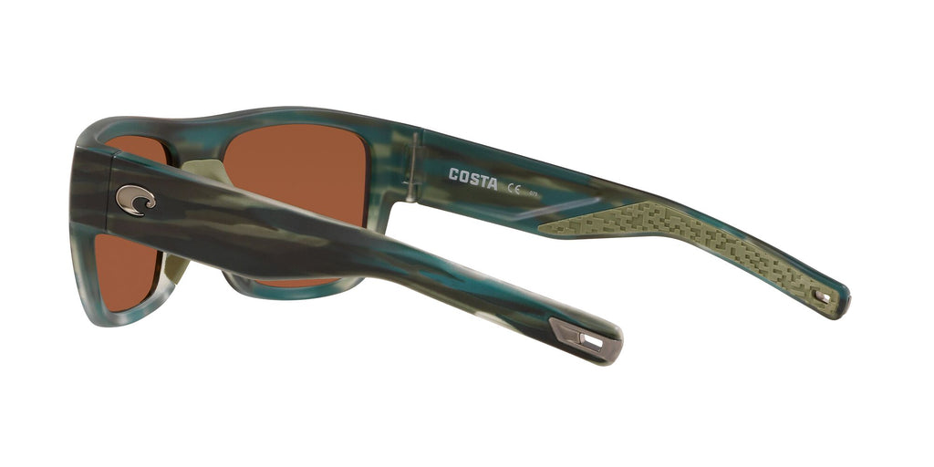 Costa del Mar Sampan 06S9033 903331 60 Matte Reef / Green Lens Mirror 60 / Crystal / Plastic