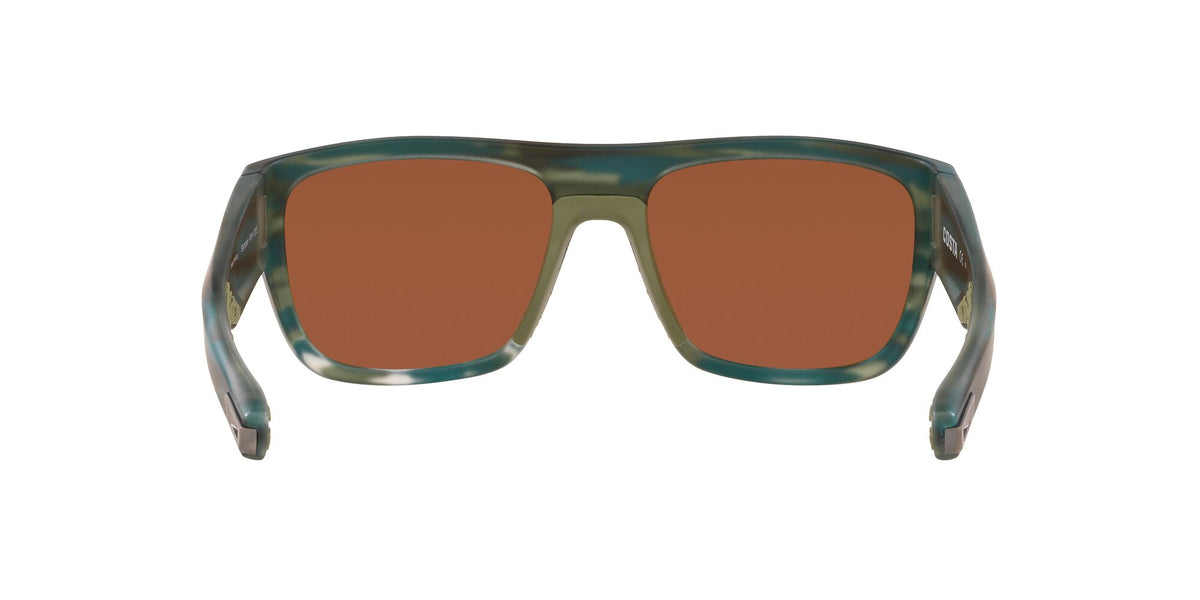 Costa del Mar Sampan 06S9033 903331 60 Matte Reef / Green Lens Mirror 60 / Crystal / Plastic