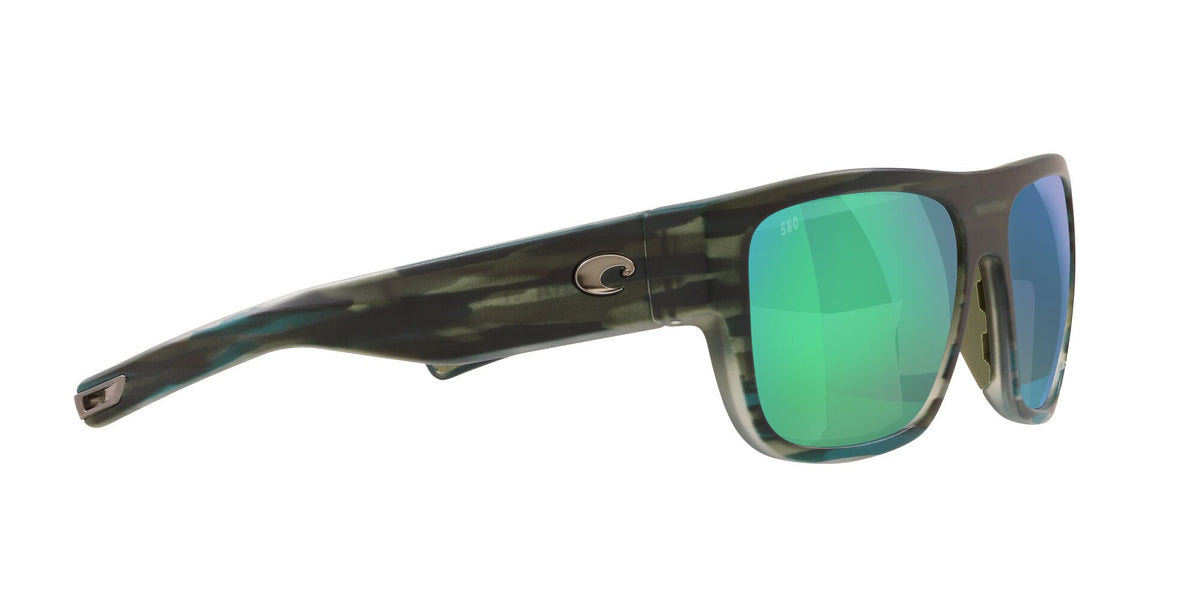Costa del Mar Sampan 06S9033 903331 60 Matte Reef / Green Lens Mirror 60 / Crystal / Plastic