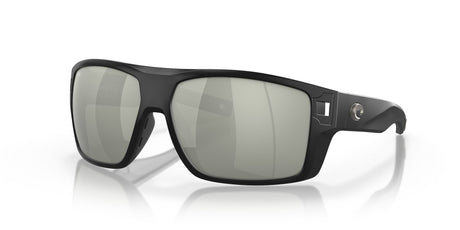 6S 9034 Costa Del Mar Diego Matte Black / Gray Silver Mirror 62 62 / Lightwave Glass / Injected / Molded