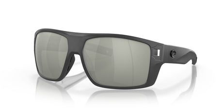 Costa Del Mar Diego 98 Matte Gray / Polarised In Grey Silver Mirror 580G 62 / Crystal / Plastic