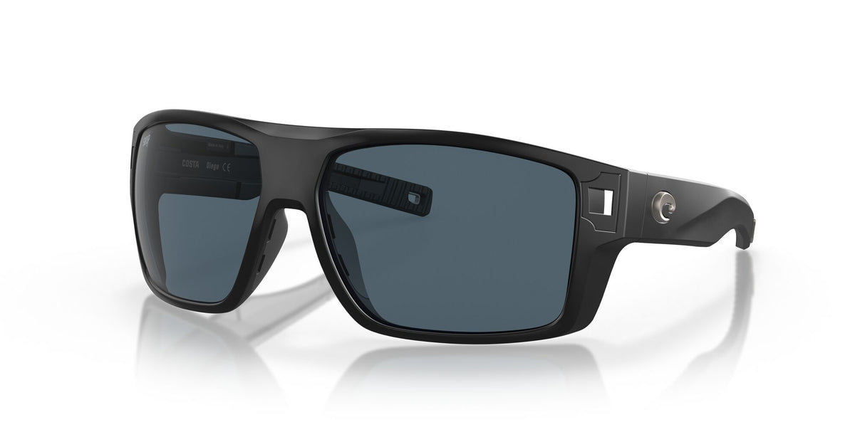 6S 9034 Costa Del Mar Diego Matte Black / Gray 62 62 / Polycarbonate / Injected / Molded