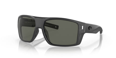 6S 9034 Costa Del Mar Diego Matte Gray / Gray 62 62 / Crystal / Plastic