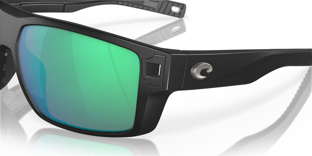 Costa del Mar Diego 06S9034 903426 62 Matte Black / Green Lens Mirror 62 / Lightwave Glass / Injected / Molded