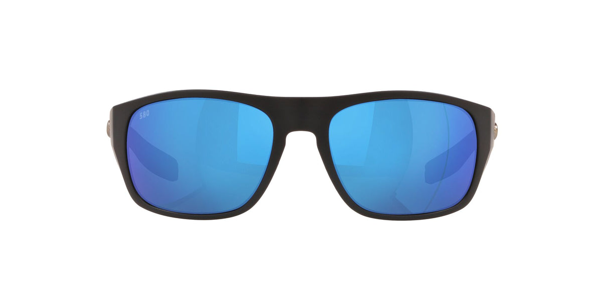 6S 9036 Costa Del Mar Tico Matte Black Frame & Blue Mirror 60 60 / Crystal / Plastic