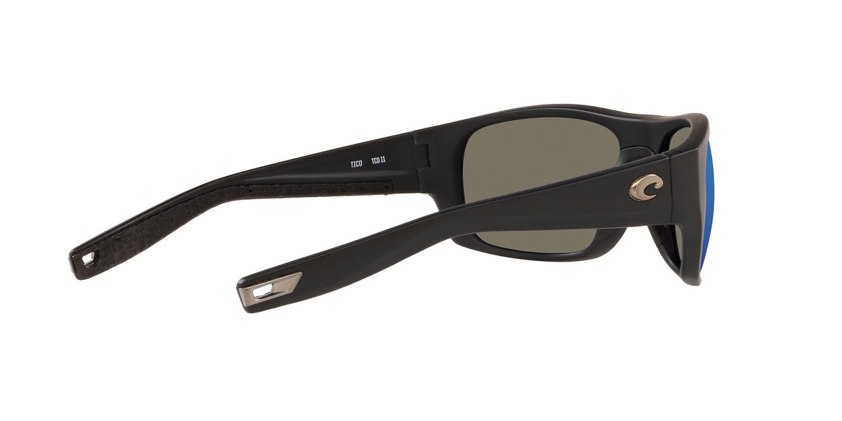 6S 9036 Costa Del Mar Tico Matte Black Frame & Blue Mirror 60 60 / Crystal / Plastic