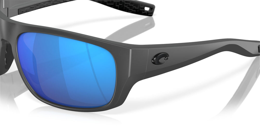 Costa Del Mar Tico 98 Matte Gray / Polarised In Blue Mirror 580G 60 / Crystal / Plastic