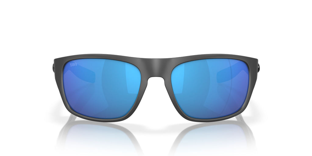 Costa Del Mar Tico 98 Matte Gray / Polarised In Blue Mirror 580G 60 / Crystal / Plastic