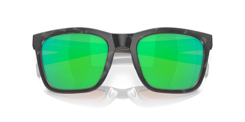 Costa del Mar Panga 06S9037 903711 56 Matte Gray Tortoise / Green Lens Mirror 56 / Plastic / Plastic