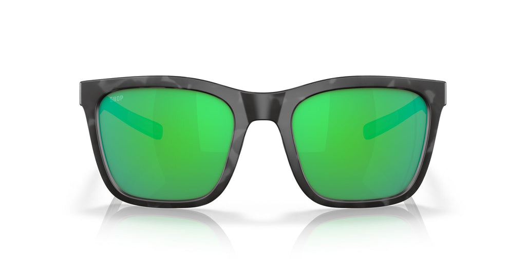 Costa del Mar Panga 06S9037 903711 56 Matte Gray Tortoise / Green Lens Mirror 56 / Plastic / Plastic