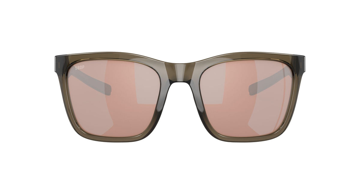 Costa del Mar Panga 06S9037 903714 56 Shiny Taupe Crystal / Copper Silver Mirror - Blue Star Eyewear