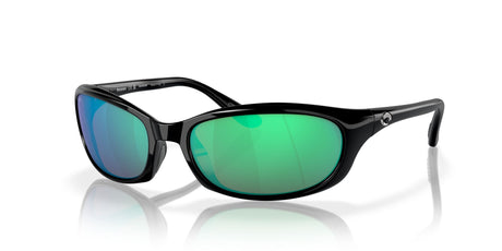 Costa del Mar Harpoon 06S9040 904013 62 Shiny Black / Green Lens Mirror 62 / Crystal / Plastic