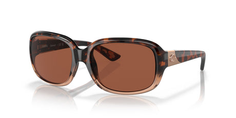 Costa del Mar Gannet 06S9041 904103 58 Shiny Tortoise Fade / Copper 58 / Plastic / Plastic