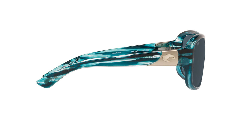 Costa del Mar Gannet 06S9041 904109 58 Shiny Marine / Gray 58 / Plastic / Plastic