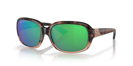 Costa del Mar Gannet 06S9041 904110 58 Shiny Tortoise Fade / Green Lens Mirror 58 / Plastic / Plastic