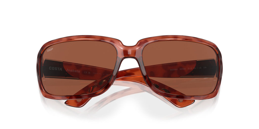 Costa del Mar Isabela 06S9043 904301 64 Tortoise / Copper 64 / Plastic / Plastic