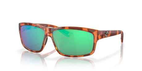 Costa del Mar Cut 06S9047 904716 60 Honey Tortoise / Green Lens Mirror 60 / Lightwave Glass / Injected / Molded