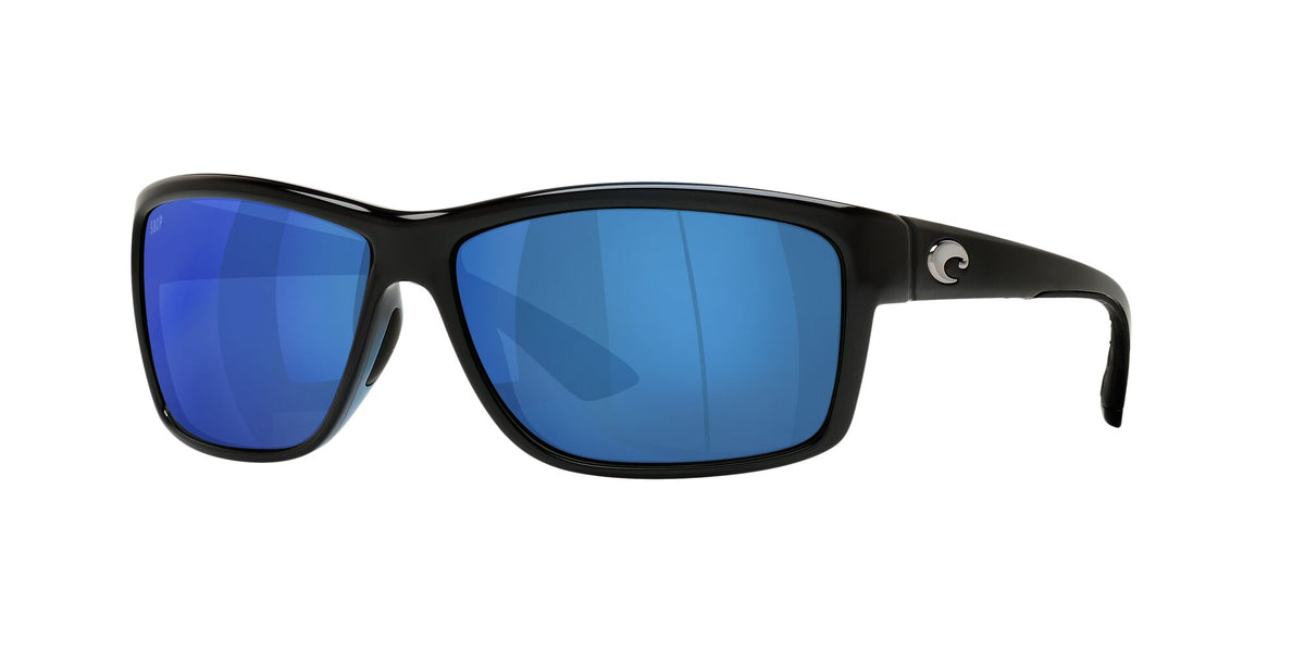 Costa del Mar Mag Bay 06S9048 904804 63 Shiny Black / Blue Mirror 63 / Plastic / Plastic