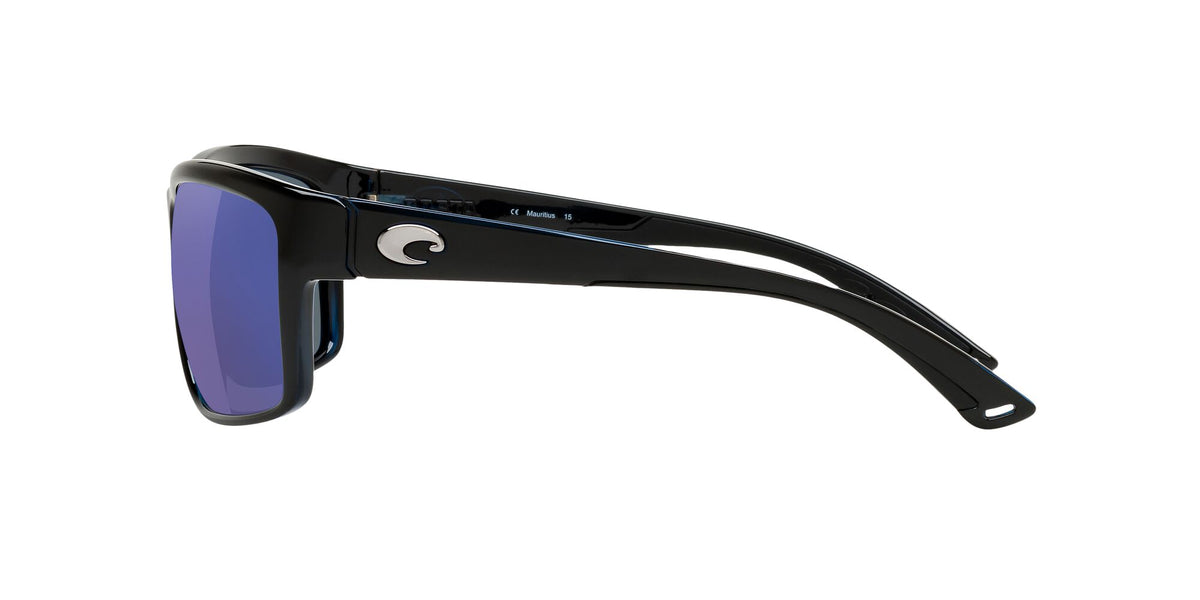 Costa del Mar Mag Bay 06S9048 904804 63 Shiny Black / Blue Mirror 63 / Plastic / Plastic