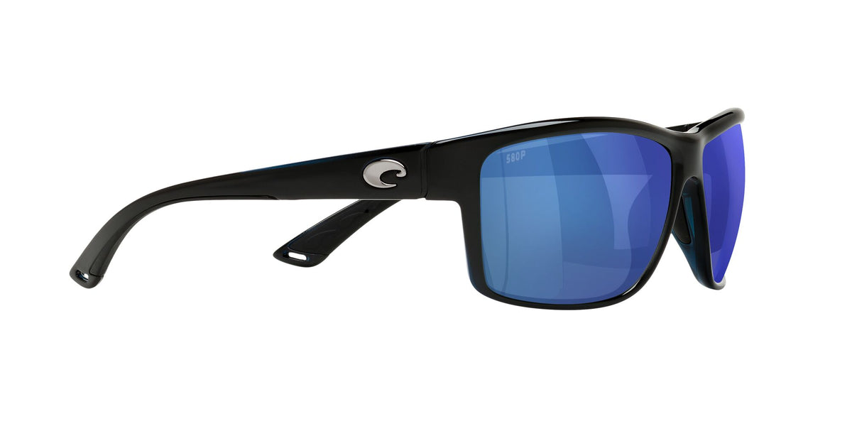 Costa del Mar Mag Bay 06S9048 904804 63 Shiny Black / Blue Mirror 63 / Plastic / Plastic