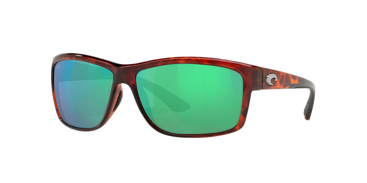 6S 9048 Costa Del Mar Mag Bay Tortoise / Green Mirror 63 63 / Crystal / Plastic